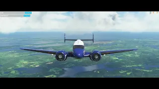 MSFS 2020 | Beechcraft Model 18 | From Visby, Sweden (ESSV) to Landvetter Goteborg (ESGG) | 21:9