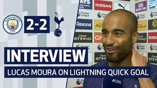 INTERVIEW | LUCAS MOURA ON LIGHTNING QUICK CITY GOAL | Man City 2-2 Spurs