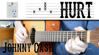 "Hurt" Easy Guitar Lesson + Tutorial - Johnny Cash Version