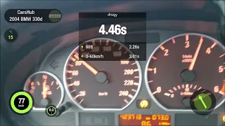 BMW 330d E46 (204HP@280HP) - Acceleration 0 - 100 km/h (DRAGY)