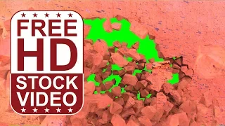 Free Stock Videos – wall explode on green screen 3D animation with slow motion effect