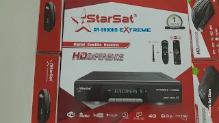 STARSAT SR-9090HD Extreme HEVC Supported Digital Satellite Receiver l Unboxing l English