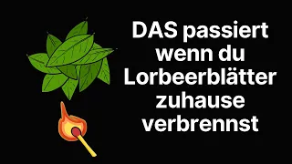 DAS passiert wenn du Lorbeerblätter zuhause verbrennst