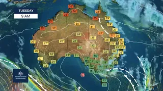 Weekly weather from the Bureau of Meteorology: Sunday 09 May, 2021