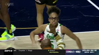 Olivia Miles CLUTCH And 1 Had Skylar Diggins-Smith's Parents HYPE! | #7 Notre Dame vs #20 Maryland