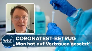 KARL LAUTERBACH zu Coronatest-Betrug: "Kontrollen wären nötig gewesen" | WELT INTERVIEW