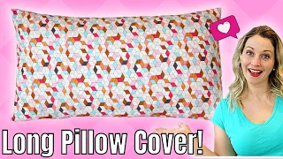Rectangle Envelope Pillow Cover Tutorial / Beginner Sewing Tutorial