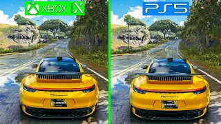 The Crew Motorfest PS5 VS XBOXseriesX side by side Graphics Comparison 4k60fps