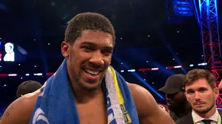 POST FIGHT: Anthony Joshua says he wants to fight Deontay Wilder next