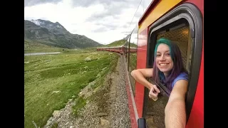 TREM PANORÂMICO NA SUÍÇA: BERNINA EXPRESS DE TIRANO PARA CHUR