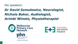 Introduction to vestibular disorders (webinar held on 28 October 2020)