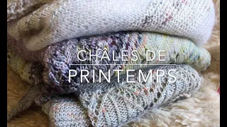 Les sélections Bobine & Pelote - patrons tricot CHÂLES DE PRINTEMPS