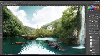 Dinosaur Photoshop Speed Art