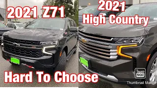 2021 Chevrolet Tahoe Z71 VS Tahoe High Country Luxury Full-Size SUV Comparison | Which One’s Best