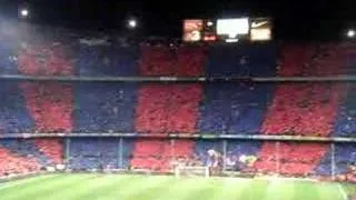 Camp Nou: Tifo F.C.Barcelona - Real Madrid 23-12-07