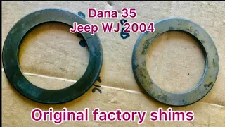 Jeep WJ #139 Carrier Shims & Backlash Dana 35@ My Jeep WJ 4.0 Rebuild
