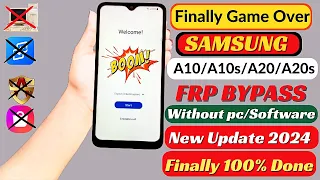 Samsung FRP Bypass 2024 | Samsung A10s/A10/a20s/a20 Google Account Unlock / Remove Frp Without Pc