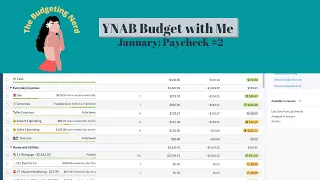 Budget With Me | YNAB | January 2023 | Paycheck #2 | $99K Debt