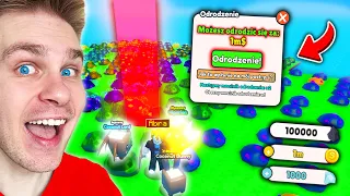 WYDAŁEM ⚠️ 1.000.000$ 🤑 w GRZE WOJANA ✅ na PIERWSZE *ODRODZENIE* w (Stone Farm Simulator) w ROBLOX!