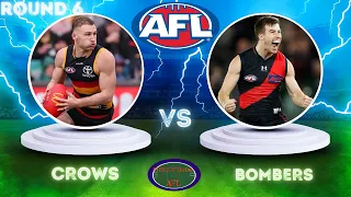 Adelaide Crows vs Essendon Bombers | Round 6 | 4/19/2024 | STEEZ & TheDon AFL