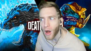 GODZILLA DOES WHAT?!!?! Reacting to "Godzilla vs Gamera Death Battle"