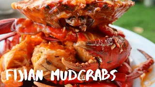 Great Fijian Food - Eating Fijian Mud Crabs | Sigatoka, Fiji