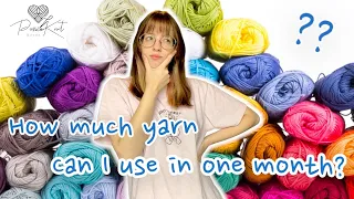 How much yarn do I use in a month??? | PassioKnit Kelsie