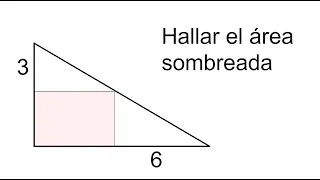 HALLA EL ÁREA DEL RECTÁNGULO SOMBREADO. Geometría Básica