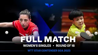 FULL MATCH |CHENG I-Ching vs Elizabeta SAMARA | WS R16 | #WTTGoa 2023