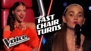 The quickest CHAIR TURNS on The Voice | The Voice Best Blind Auditions