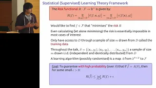 Varun Kanade: Statistical Learning Theory I