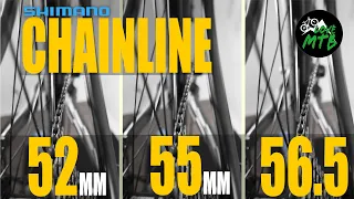 12 Speed CHAINLINE Explained - 52 vs 55 vs 56.5 mm, Shimano SLX M7100 vs M7120  Cranksets