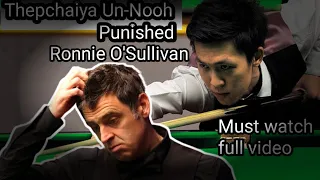 Thepchaiya Un-Nooh punished Ronnie O'Sullivan for One Mistake 😱👌💯 #ronnieosullivan #snooker2023