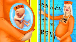 RICH PRISONER VS POOR  PRISONER || Funny Girls Battle in Real Life and DIY Ideas by RATATA POWER