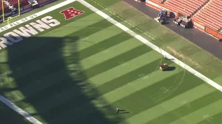 Police investigating after Cleveland Browns football field vandalized