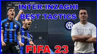 INTER - INZAGHI CHAMPIONS LEAGUE TACTICS, BEST FORMATION & INSTRUCTIONS! FIFA 23