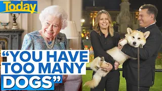 Corgi specialist tells the Queen she had ‘too many dogs’ | Today Show Australia