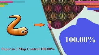 Paper.io 3 How to Get: Map Control 100.00% [Slither.io]