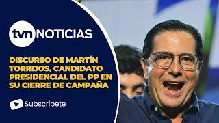 Discurso de Martín Torrijos, candidato presidencial del PP en su cierre de campaña