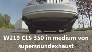 Mercedes W219 CLS 350 Edelstahl Sportauspuff Sound von supersoundexhaust.de