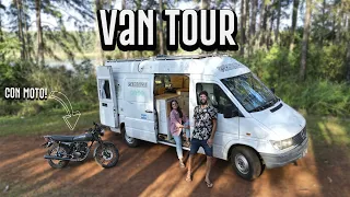 🚐 VAN TOUR Sprinter | COMPLETE Motorhome with MOTORCYCLE 🏍️