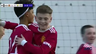 Cristiano Ronaldo Jr. celebrates like his dad after poacher's goal for Man United Academy 曼联U12 迷你罗