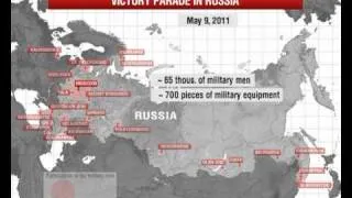 Victory Parade in Russia. May 9, 2011