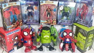 Unboxing 21 Set Hulk smash, Captain Amerika, Spider-Man, Thanos, Batman, Ironman Avengers smash