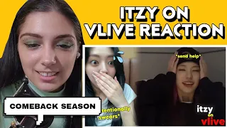 itzy on vlive but it's mostly them doing forbidden things (or struggling) | REACTION