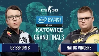 CS:GO - G2 Esports vs. Natus Vincere [Dust2] Map 2 - Grand Finals - IEM Katowice 2020