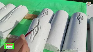 DIY Бетонный забор из цемента своими руками Поделки из бетона Садовый бордюр. Из пластиковых труб