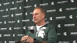 MSU Coach Tom Izzo Pre Big Ten Tournament