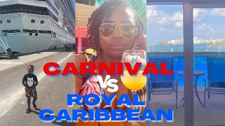 WHICH CRUISE LINE IS BEST?! Royal Caribbean OR Carnival #royalcaribbean #carnivalcruise #cruisevlog