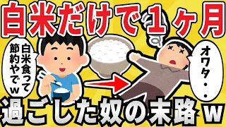 【馬鹿】白米だけで１ヵ月過ごした結果ｗｗｗ【有益スレ】【ゆっくり解説】